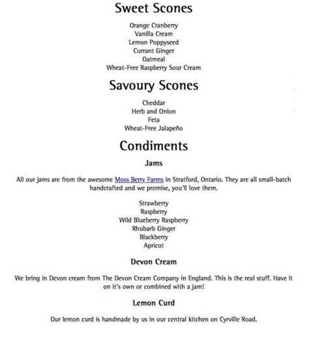 sconewitch menu